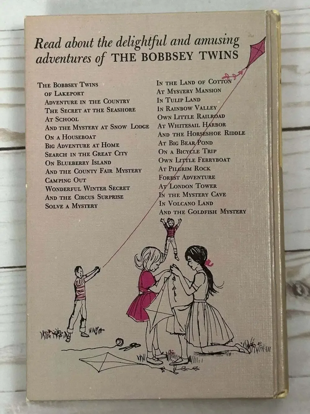 Vintage The Bobbsey Twins by Laura Lee Hope Lot 5 Books 1940s-1960's Hard Cover
